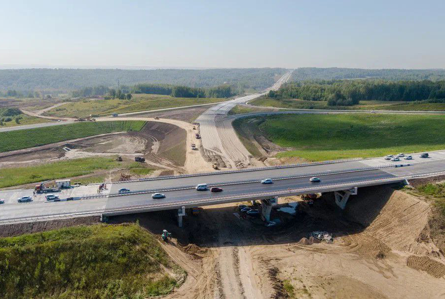 Открытие дорог новосибирск. Автомобильная развязка.